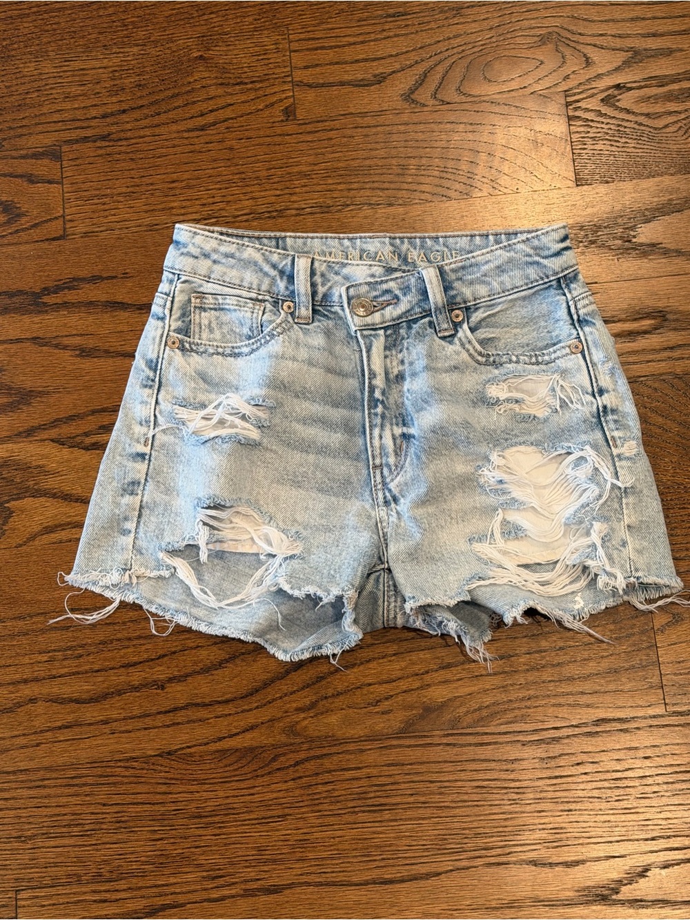 American EagleDenim Shorts "Strigid"Sz000 "Worn 1 -Like mother like daughter,lol